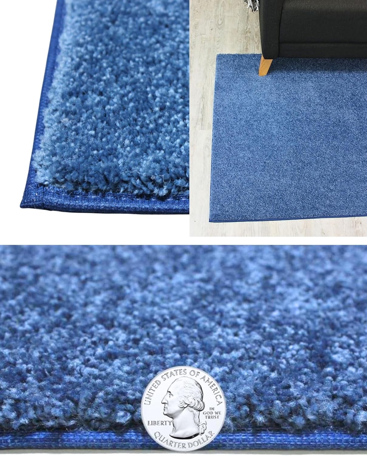 KOECKRITZ Soft and Colorful Kids Classroom Area Rugs (Passes Flammability Pill Test) Many Sizes and Bright Colors to Select from (4' x 6', Royal)