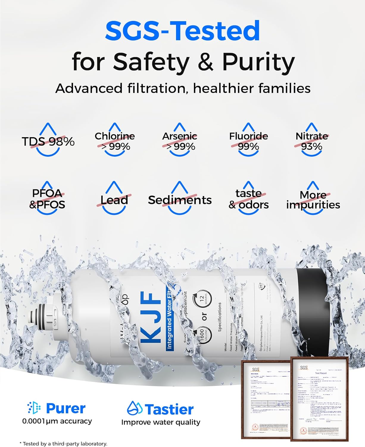 Waterdrop Reverse Osmosis System, Instant Hot Water Dispenser, 600 GPD, Reduce PFAS, Tankless, 2:1 Pure to Drain, Under Sink, TDS Reduction, Smart LED Faucet, Hot and Cold Water Dispenser Faucet