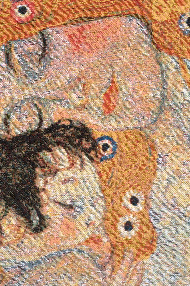 C Charlotte Home Furnishings Inc Mother and Child 1 Cushion Cover | Pure Cotton Decorative Cushion Case | Cushion Cover for Indoor Use | 17x17 Inch Cushion Cover for Living Room I by Gustav Klimt