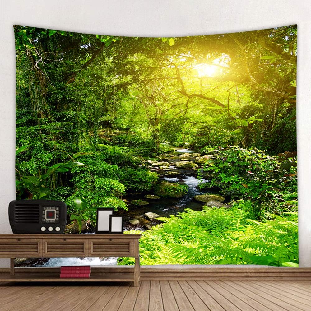 Llamazing Forest Tapestry - Magic Landscape for Living Room & Bedroom (78''L60''W)