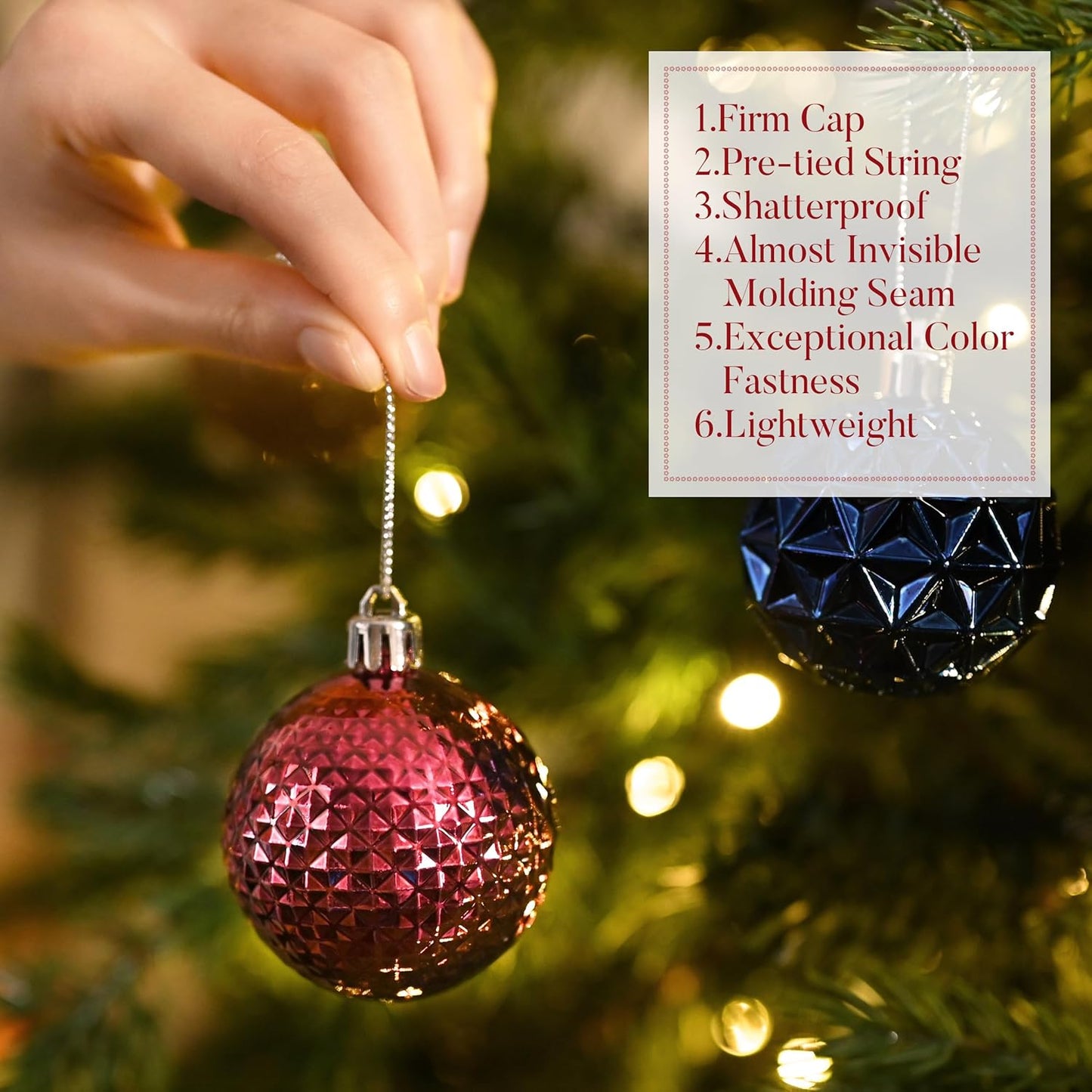 Valery Madelyn Christmas Tree Decorations Ornament Set for Fall Halloween, 50ct 2 Inches Bronze Copper Purple Shatterproof Christmas Ball Ornament Hanging Xmas Holiday Party Decor