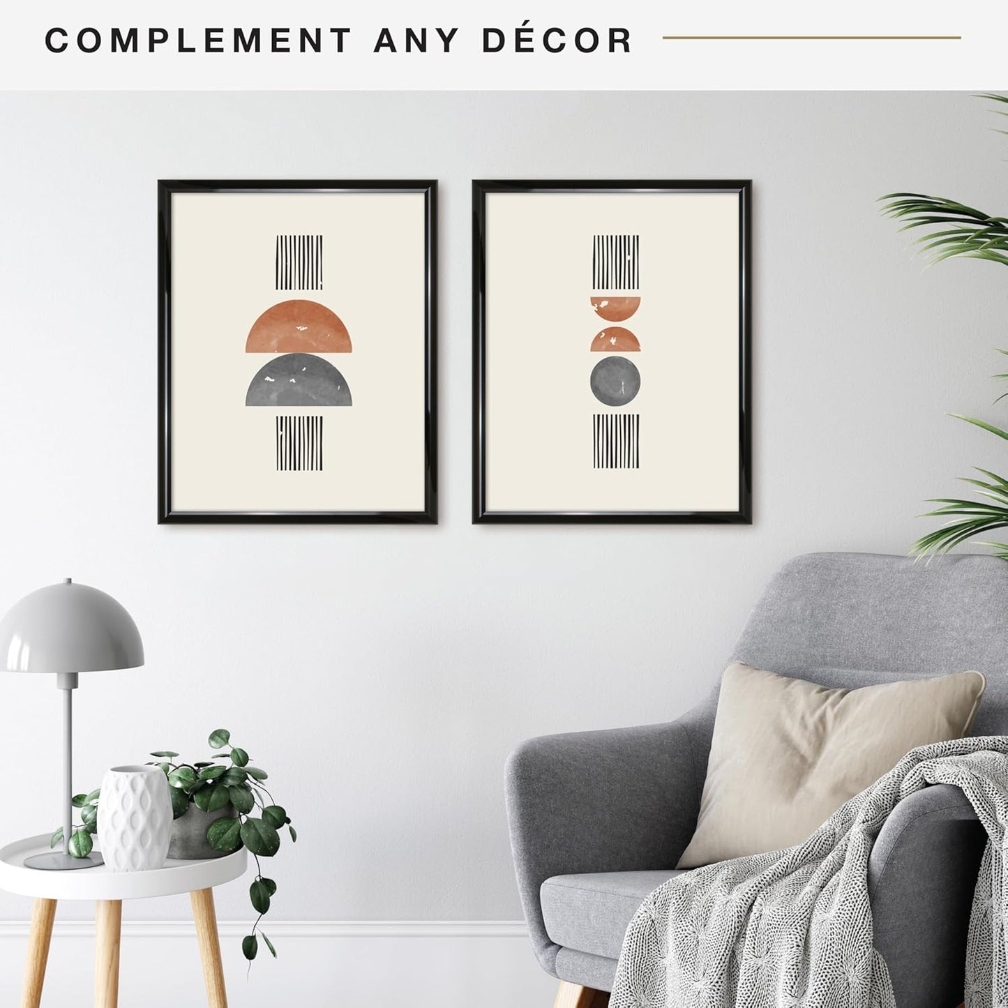 MCS Trendsetter 16x20 Poster Frame Black High-Gloss, Vertical & Horizontal Wall Hanging Large Picture Frame for Photos, Posters & Art Prints (1-Pack)