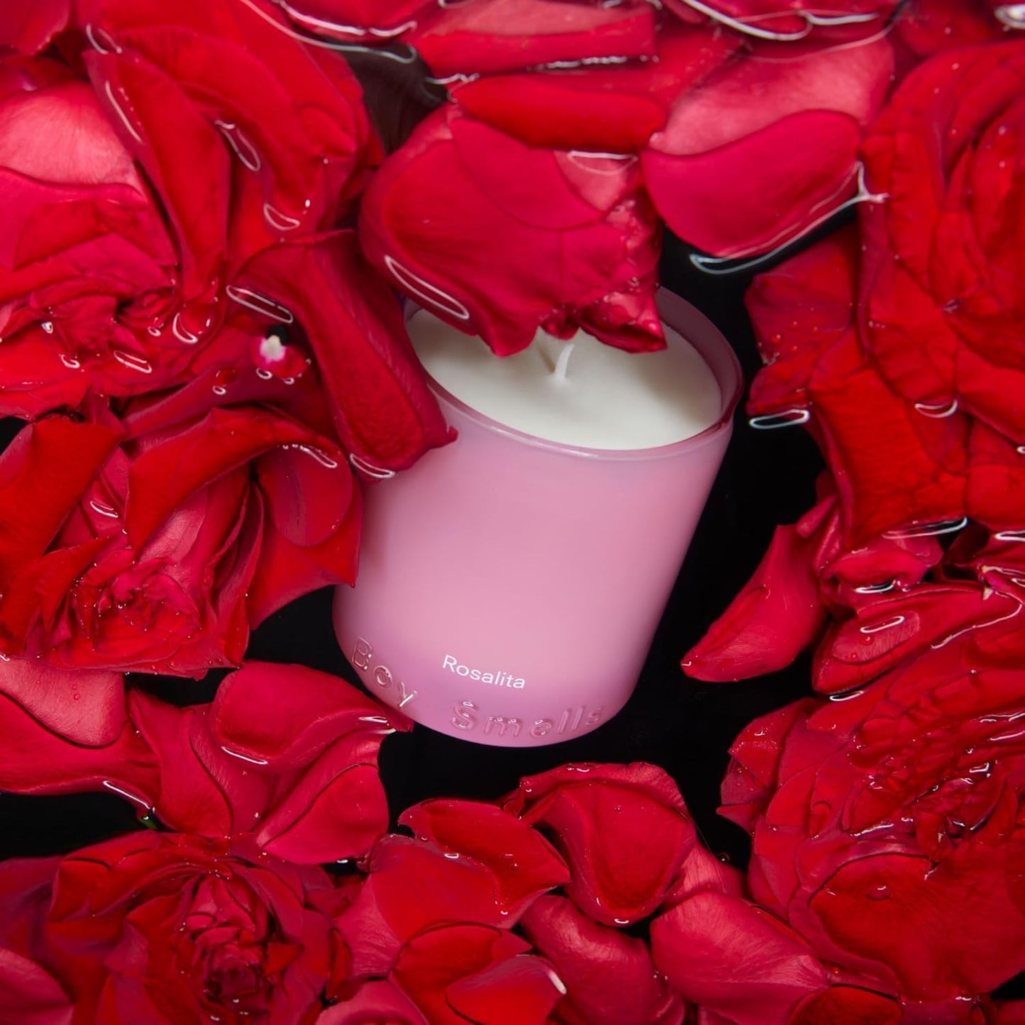 Boy Smells Rosalita Rose Scented Candle - 8.5 oz - Luxury Candle with Leather and Tangerine - Up to 50-Hour Burn - Cotton Wick