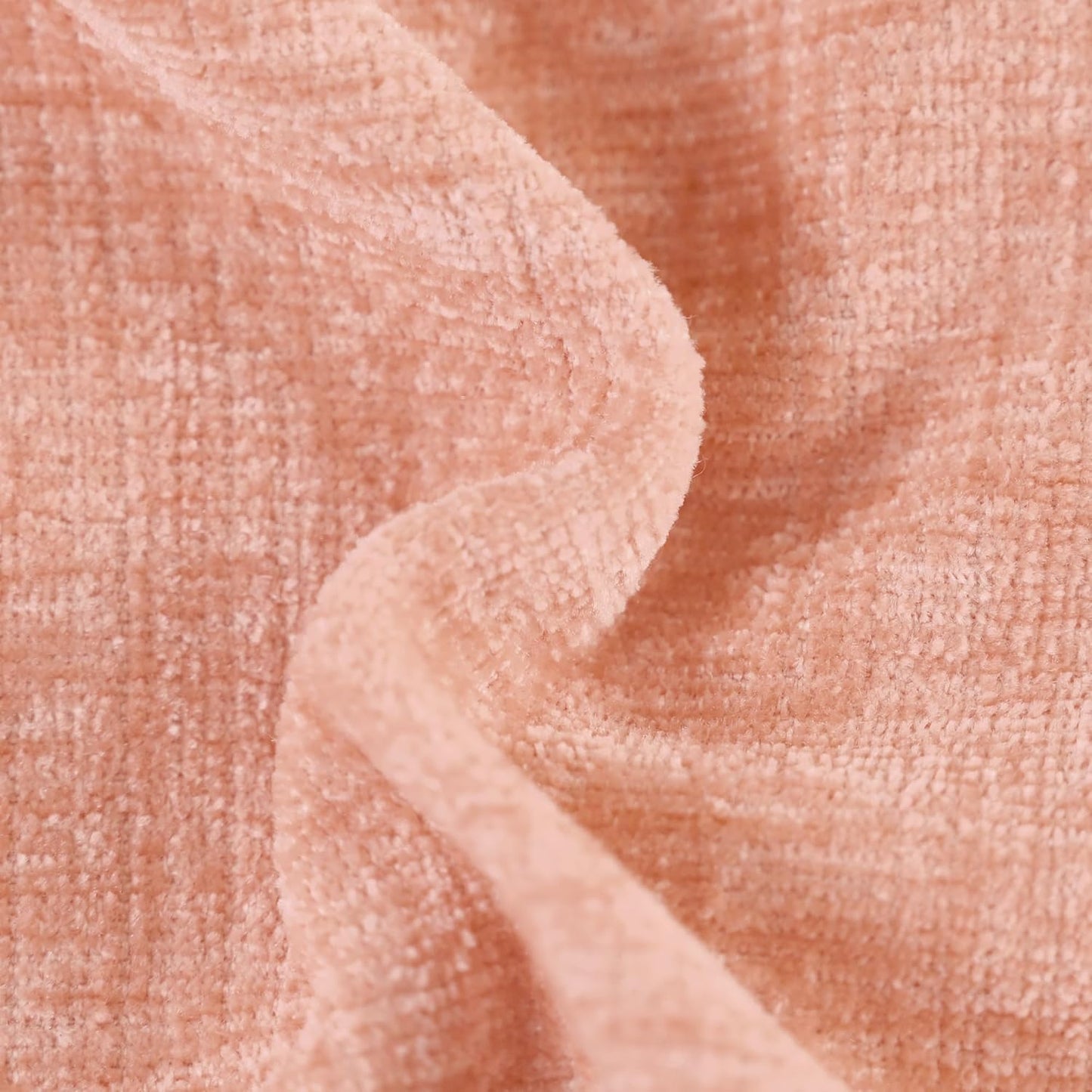 CaliTime Throw Pillow Covers Decorative 16 X 26 Inches Pack of 2 Cozy Chenille Cushion Cases for Couch Sofa Bed Living Room Home Dusty Pink