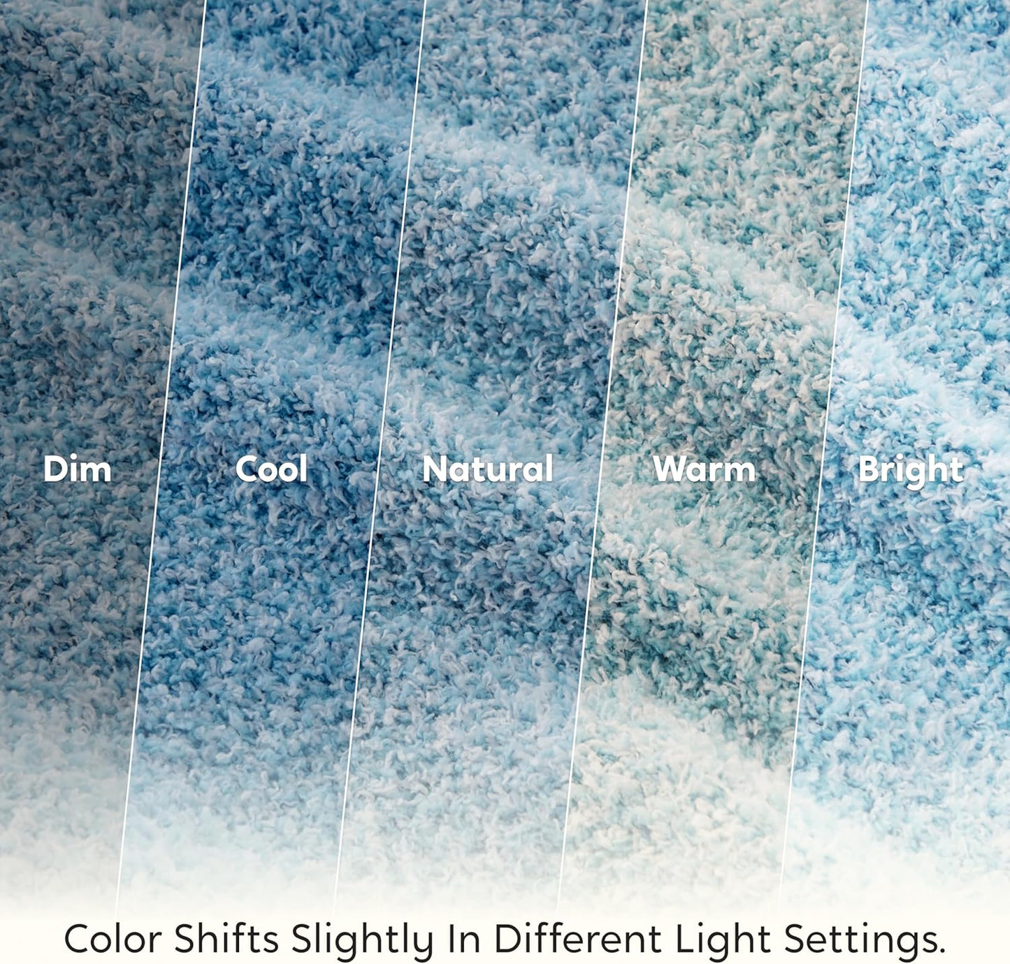 Joiedomi Throw Blanket for Couch Bed Sofa, Blue Knitted Blankets Gifts for Women Mom Girls, Cozy Cute Soft Throw Home Room Decor Aesthetic for Women Mothers Birthday Gifts 50x70 Inches