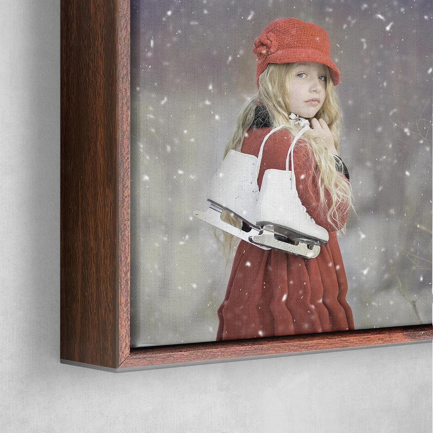 Personalized Custom Canvas Prints: Photo On Canvas (Dark Brown, 12x18) Transform Your Photos into Stunning Framed Wall Art Digitally Printed Photo To Canvas Ideal for Home Decor, Gifts Keepsakes.