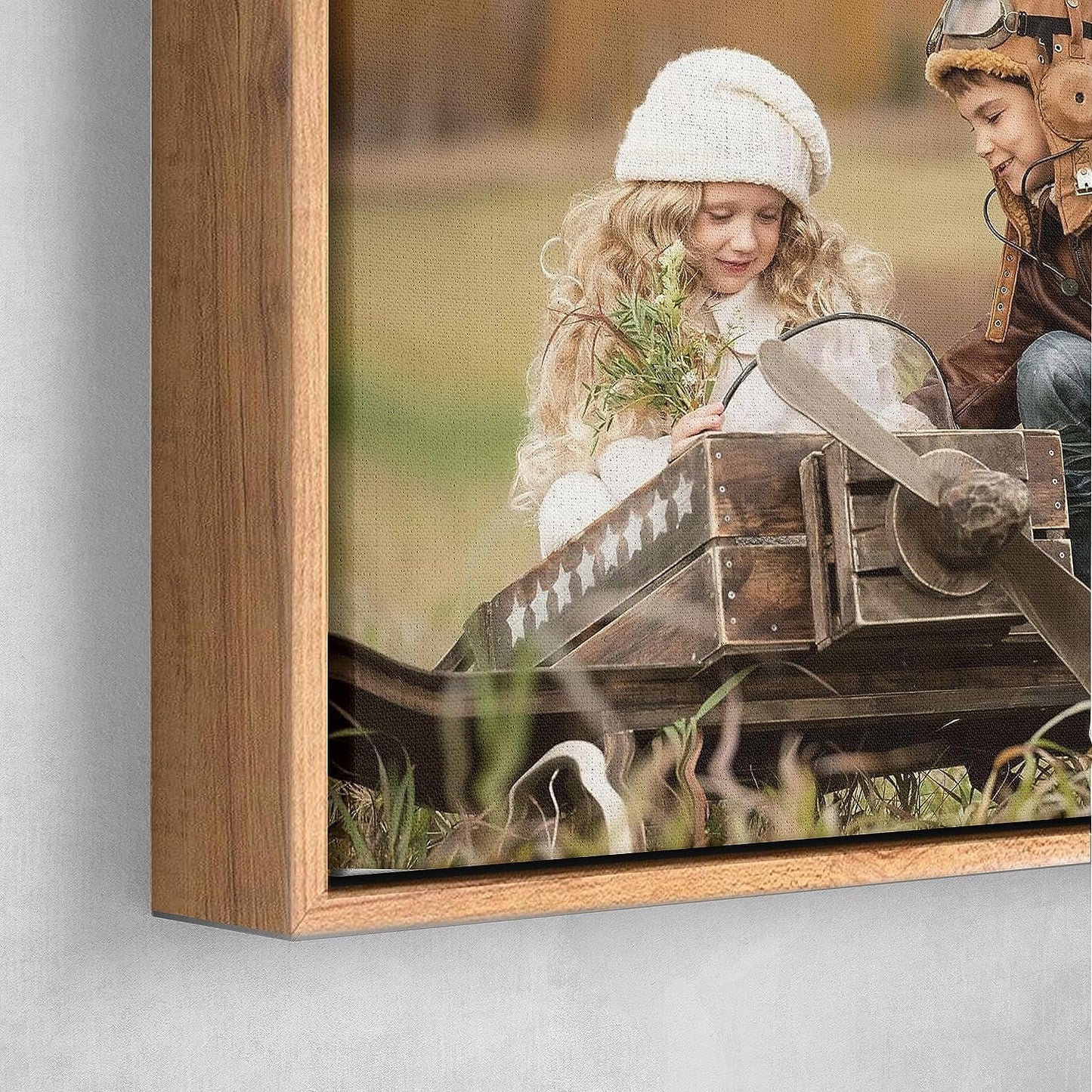 Personalized Custom Canvas Prints: Photo On Canvas (Light Brown, 24X36) Transform Your Photos into Stunning Framed Wall Art Digitally Printed Photo To Canvas Ideal for Home Decor, Gifts Keepsakes.
