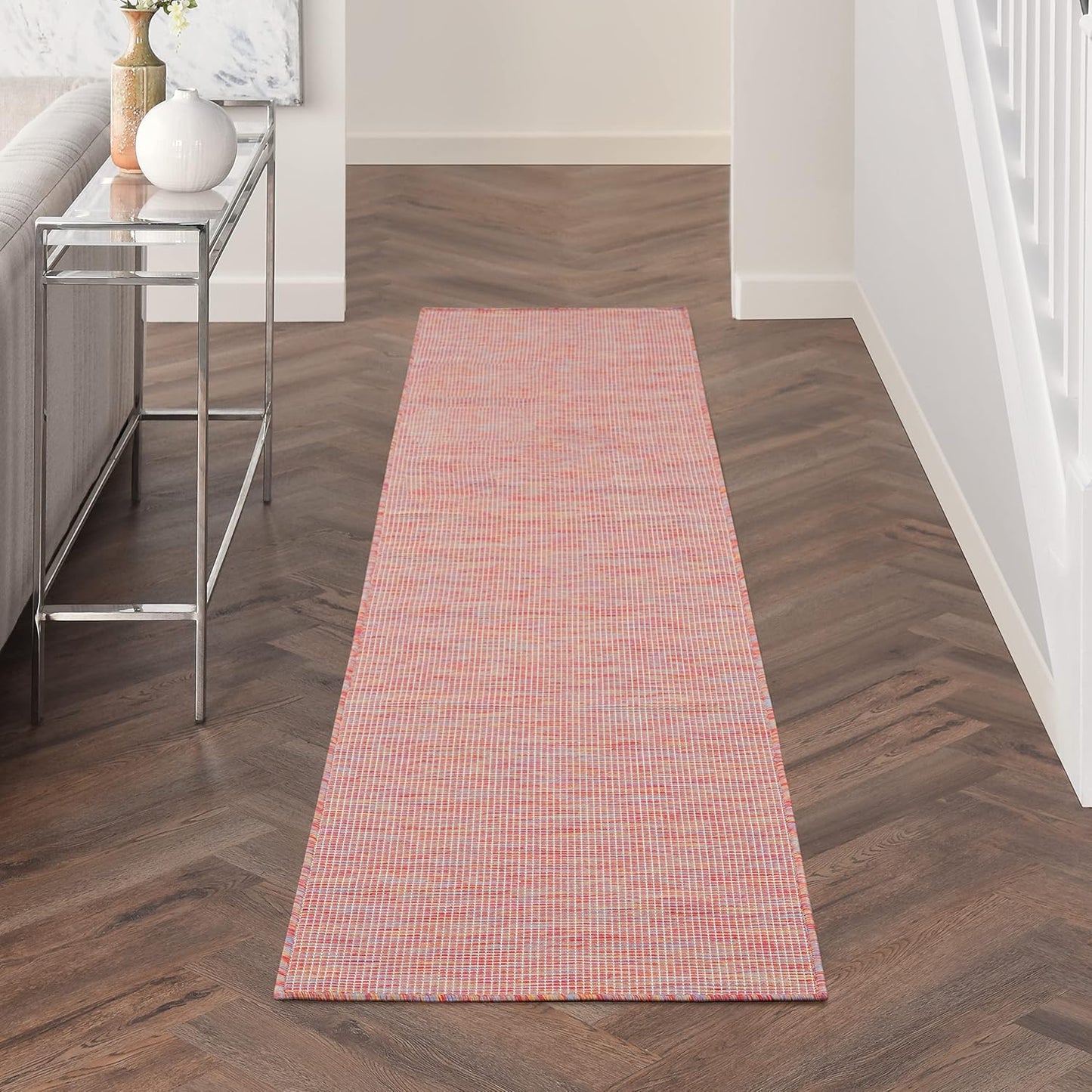 Nourison Home Positano Rainbow 2' x 6' Area Rug Easy Clean, Non Shedding, Bed Room, Living Room, Dining Room, Kitchen (6' Runner)