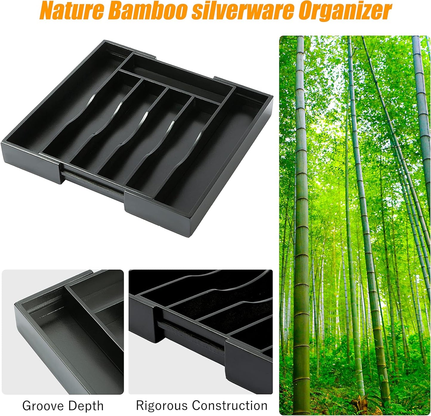 Kitchen Silverware Drawer Organizer and Storage Kitchen Gadgets Best Sellers 2025 First Apartment Essentials New Home Must Haves Things Stuff Accessories House Warming Housewarming Hostess Host Gifts