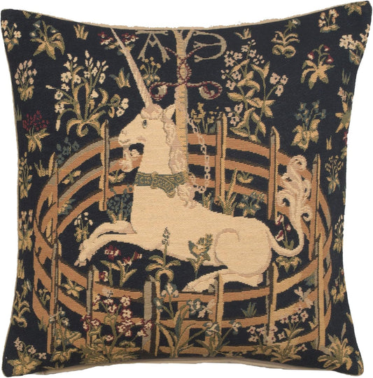 Charlotte Home Furnishings Decorative Pillow Covers for Couch 18X18 in Unicorn Throw Pillow Covers for Sofa Tapestry Square Pillow Cases for Bed Living Room Soft European Cotton Jacquard Woven